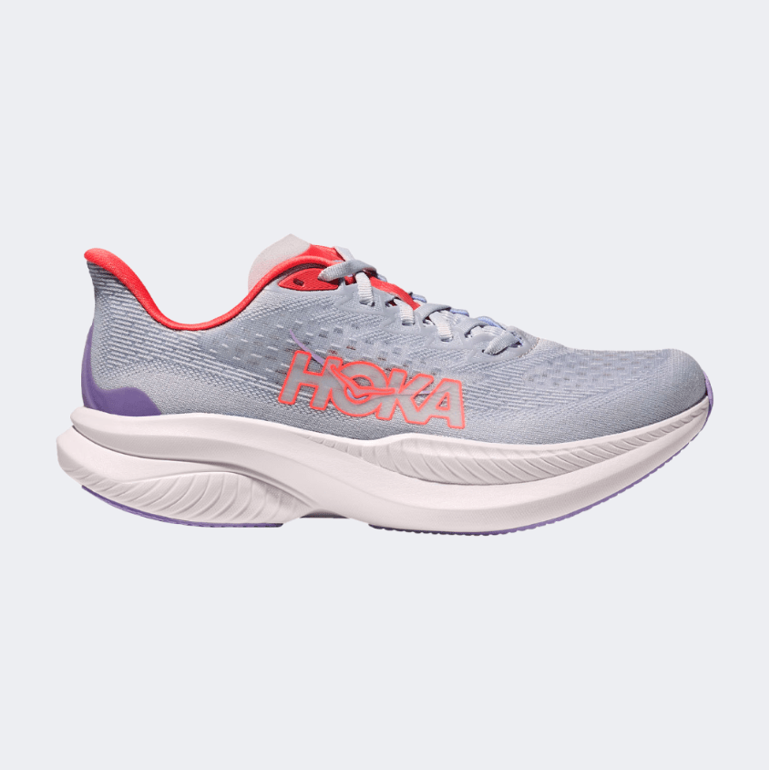Hoka Mach 6 Women Running Shoes Grey/Red - Medaid International