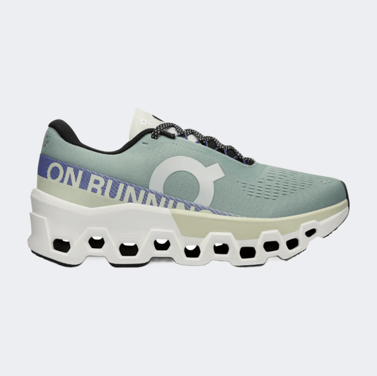 On Cloudmonster 2 Women Running Shoes Mineral/Aloe - Medaid International
