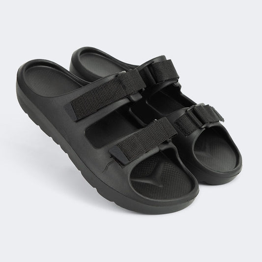 Oil And Gaz Comfortable Men Beach Slide Black - Medaid