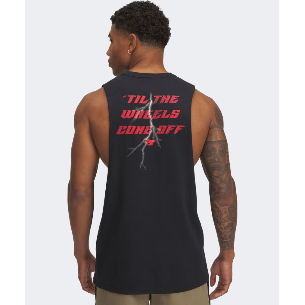 Under Armour Project Rock Men Training Tank Black/White/Red - Medaid