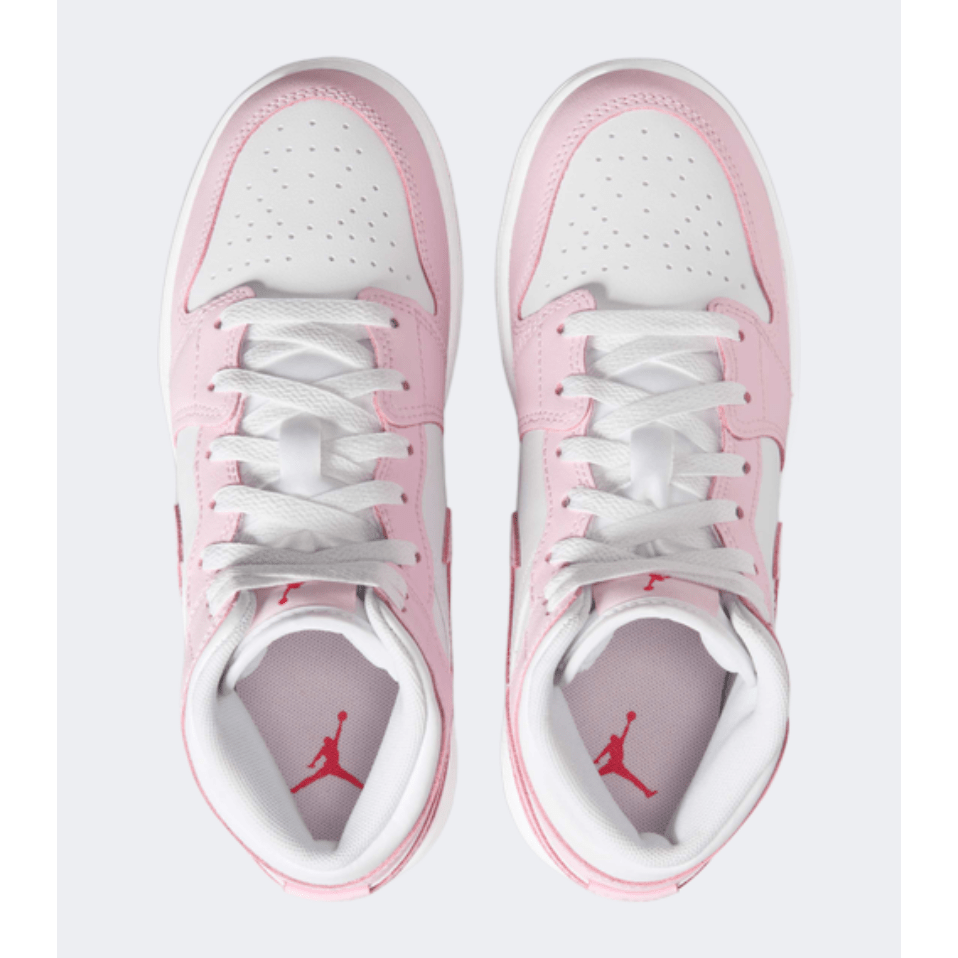 Nike Air Jordan 1 Mid Gs Girls Lifestyle Shoes Pink Foam - Medaid