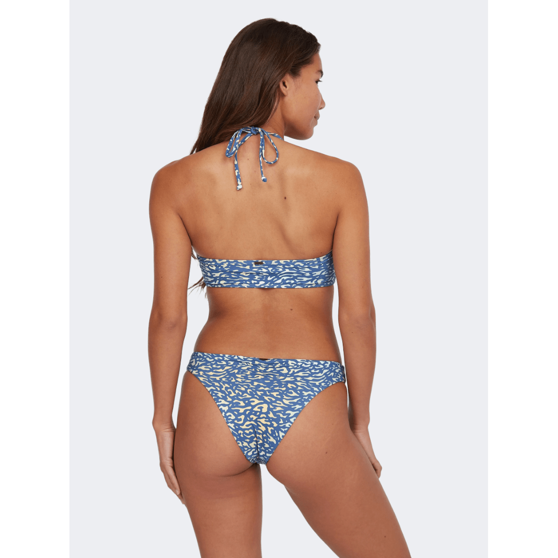 Oneill Knot Bandeau Matira Women Beach Bikini Set Yellow/Blue - Medaid International