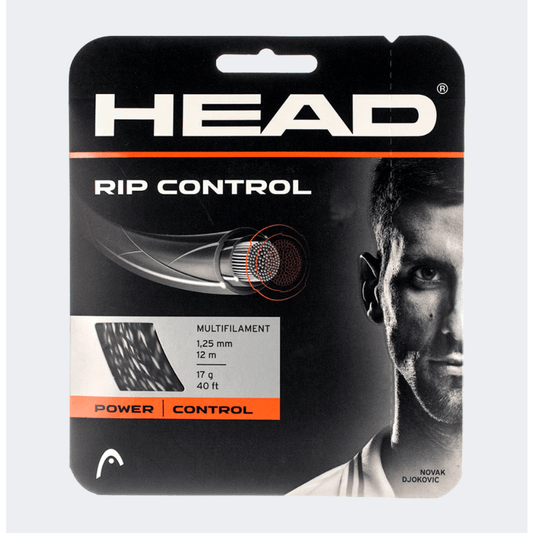 Head Rip Control 17 Tennis Strings Black - Medaid