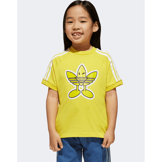 Adidas X Smiley World Little-Boys Original T-Shirt Yellow - Medaid