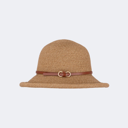 Oil And Gaz Stylish Women Beach Straw Hat Beige - Medaid