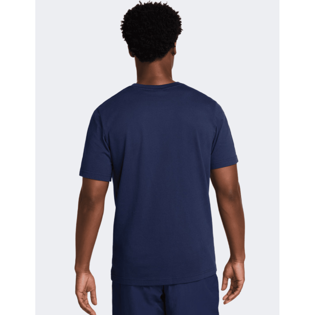 Nike Sportswear Air Graphic Men Lifestyle T-Shirt Midnight Navy/Red - Medaid