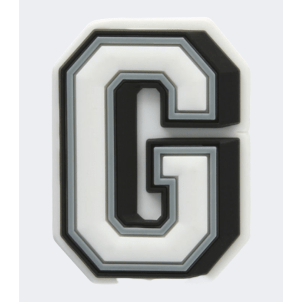 Crocs Letter G Unisex Lifestyle Pins White/Black/Grey - Medaid International