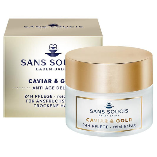 Sans Soucis Baden-Baden Anti Age Deluxe Caviar & Gold 24h Cream rich 50ml- Normal Skin - Medaid