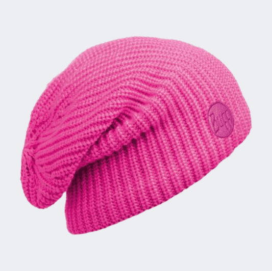 Buff Knitted And Polar Unisex Lifestyle Beanie Pink - Medaid International
