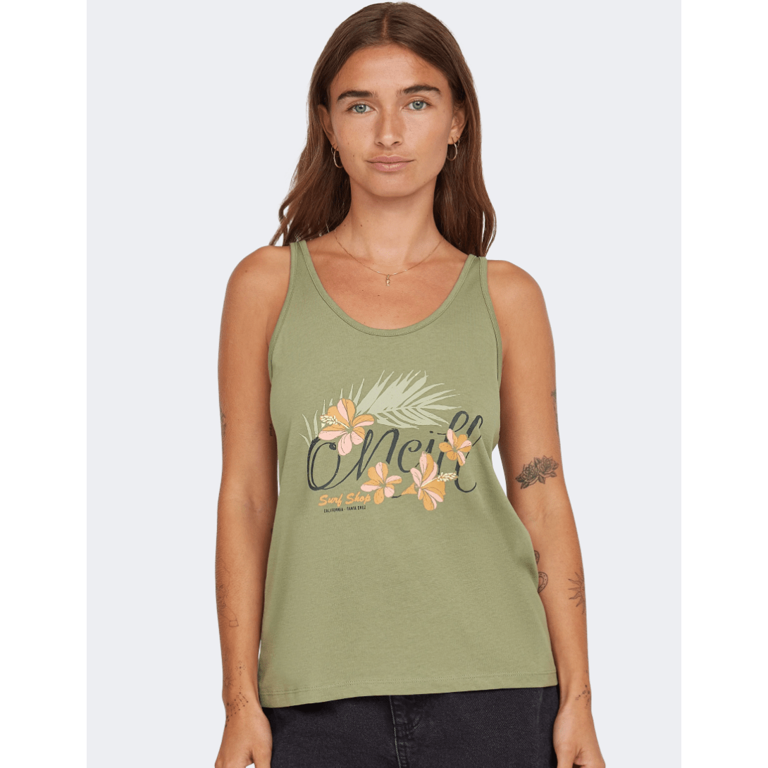 Oneill Luana Graphic Women Lifestyle Tank Green - Medaid International
