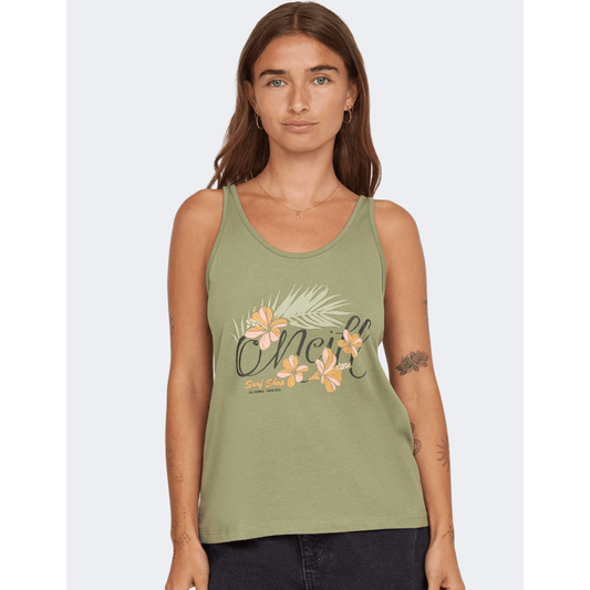 Oneill Luana Graphic Women Lifestyle Tank Green - Medaid International