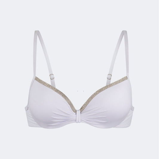 Oil And Gaz Stylish Women Beach Shelf Bra White - Medaid