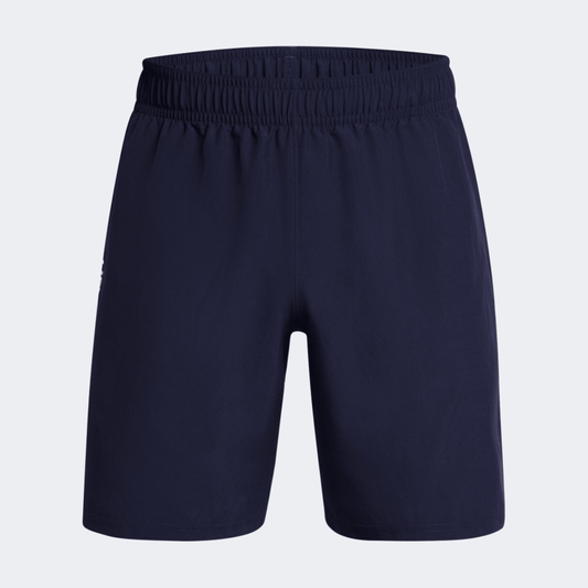 Under Armour Tech Woven Wordmark Men Training Short Midnight Navy/White - Medaid