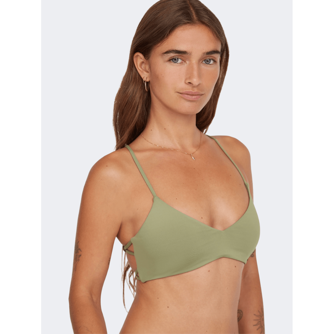 Oneill Huntington Bralette Top Women Beach Bra Green - Medaid International