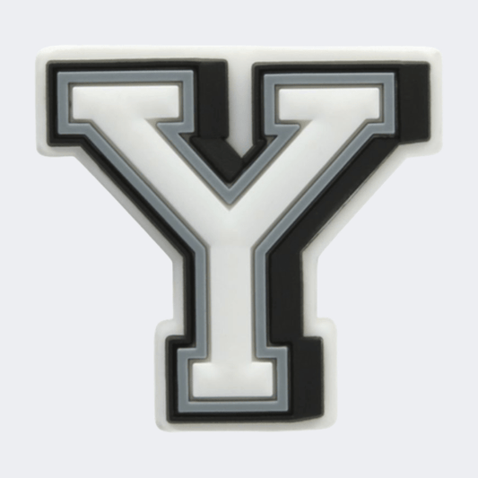 Crocs Letter Y Unisex Lifestyle Pins White/Black/Grey - Medaid International