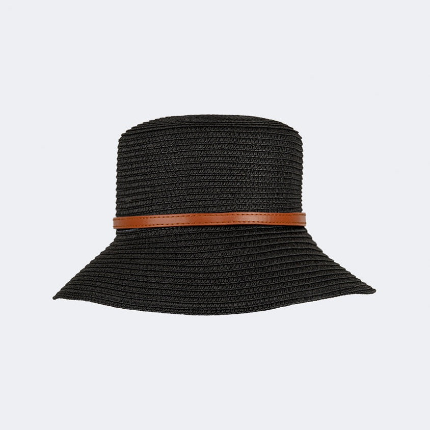 Top Ten Stylish Women Beach  Panama Hat Black/Begie - Medaid International