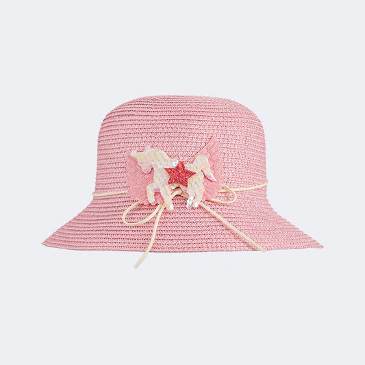 Oil And Gaz Stylish Kids-Girls Beach Cordobes Hat  Pink - Medaid
