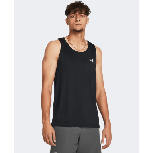 Under Armour Launch Men Running Tank Black/Reflective - Medaid