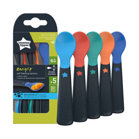 Tommee Tippee Easigrip Self Feeding Spoons 6 m+ (x5) - Medaid