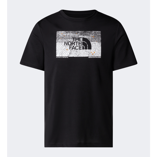 The North Face Foundation Abstract Graphic Men Lifestyle T-Shirt Black - Medaid