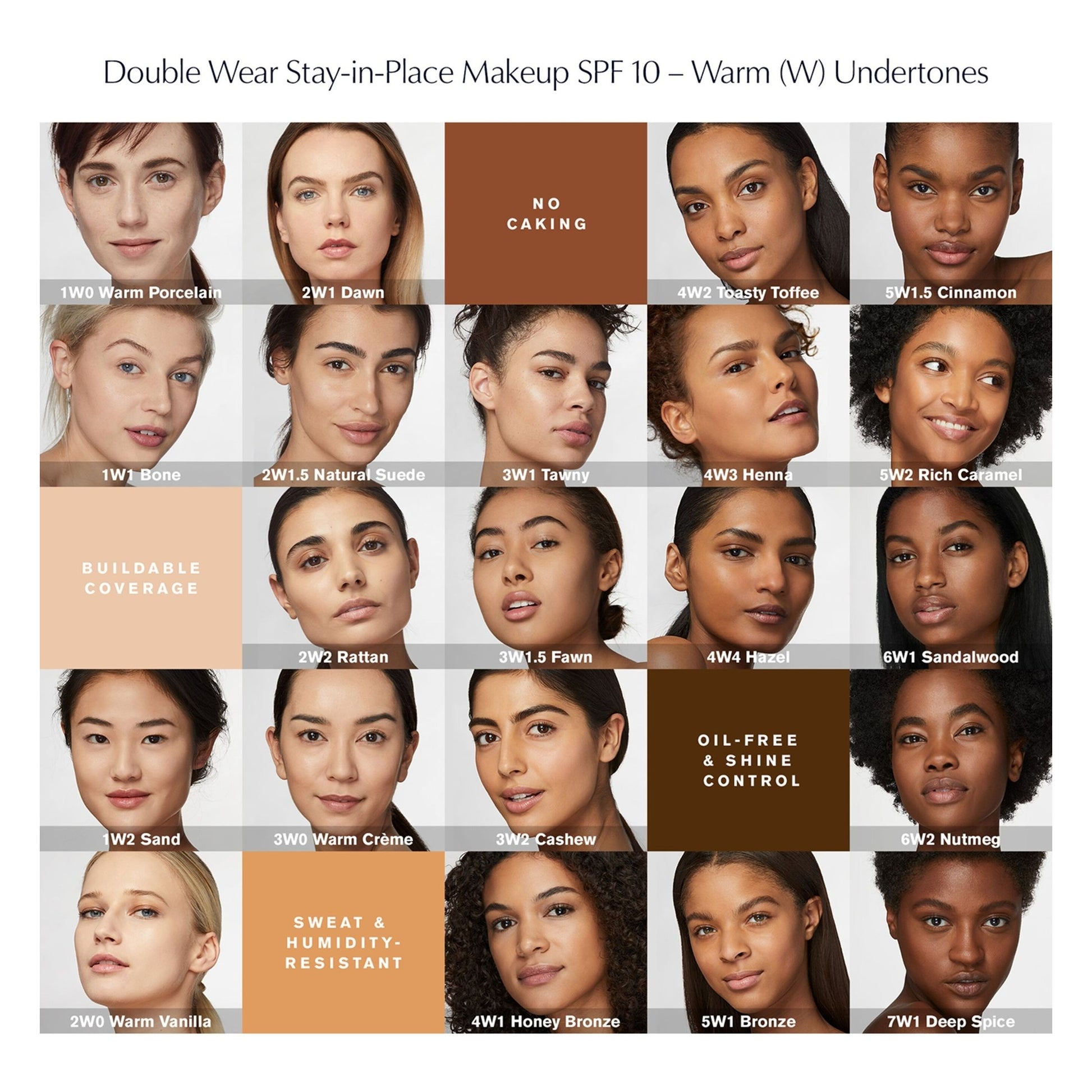 Estee Lauder Double Wear Stay-in-Place Foundation SPF 10 30ml - Medaid