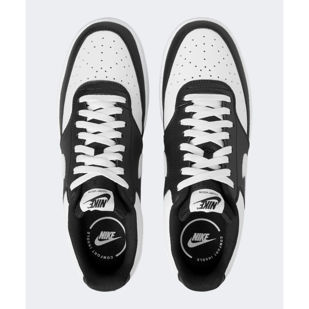 Nike Court Vision Low Men Lifestyle Shoes Black/White - Medaid