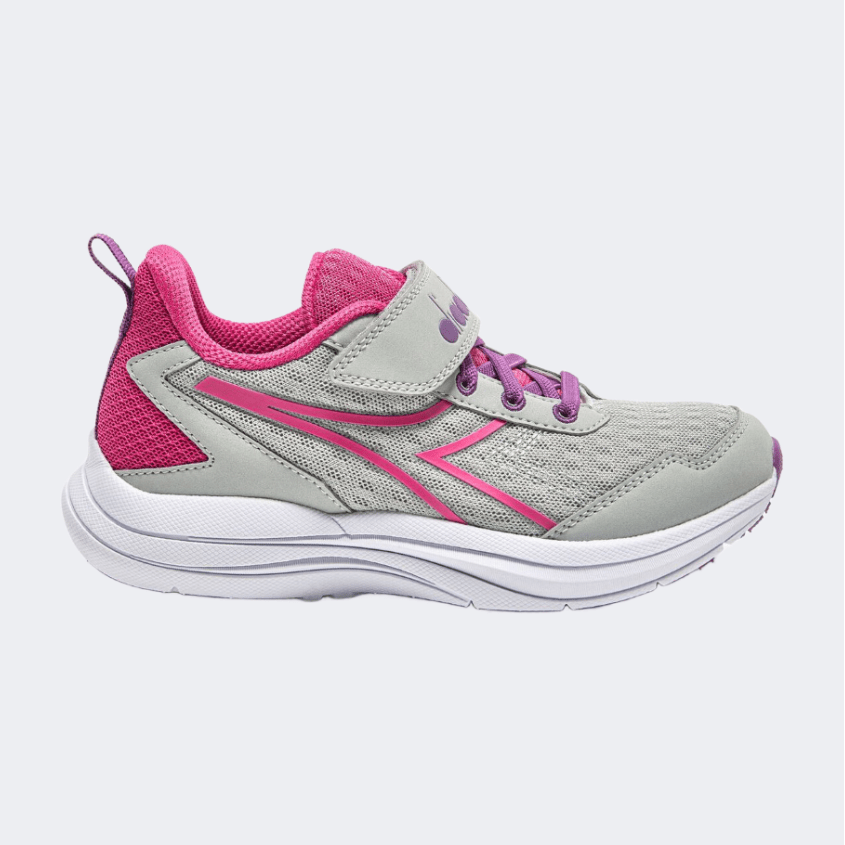 Diadora Snipe 2 Jr Ps-Girls Running Shoes Silver/Pink - Medaid International