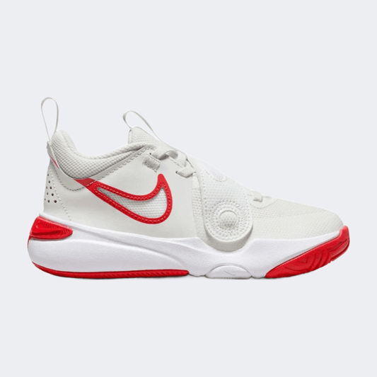 Nike Team Hustle D 11 Ps-Boys Basketball Shoes White - Medaid