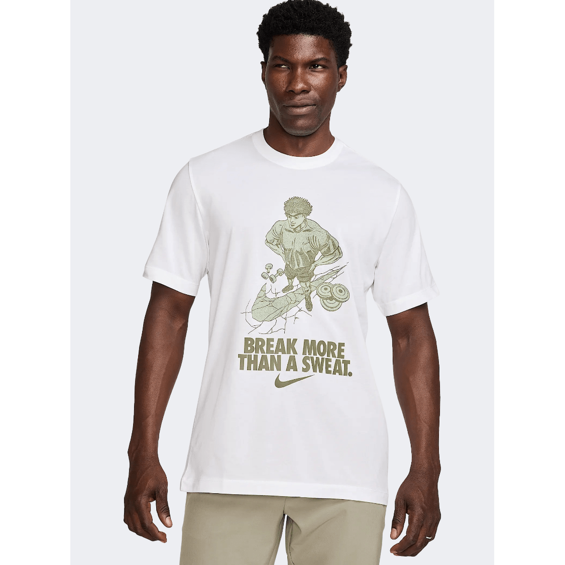 Nike Dri-Fit Men Training T-Shirt White - Medaid