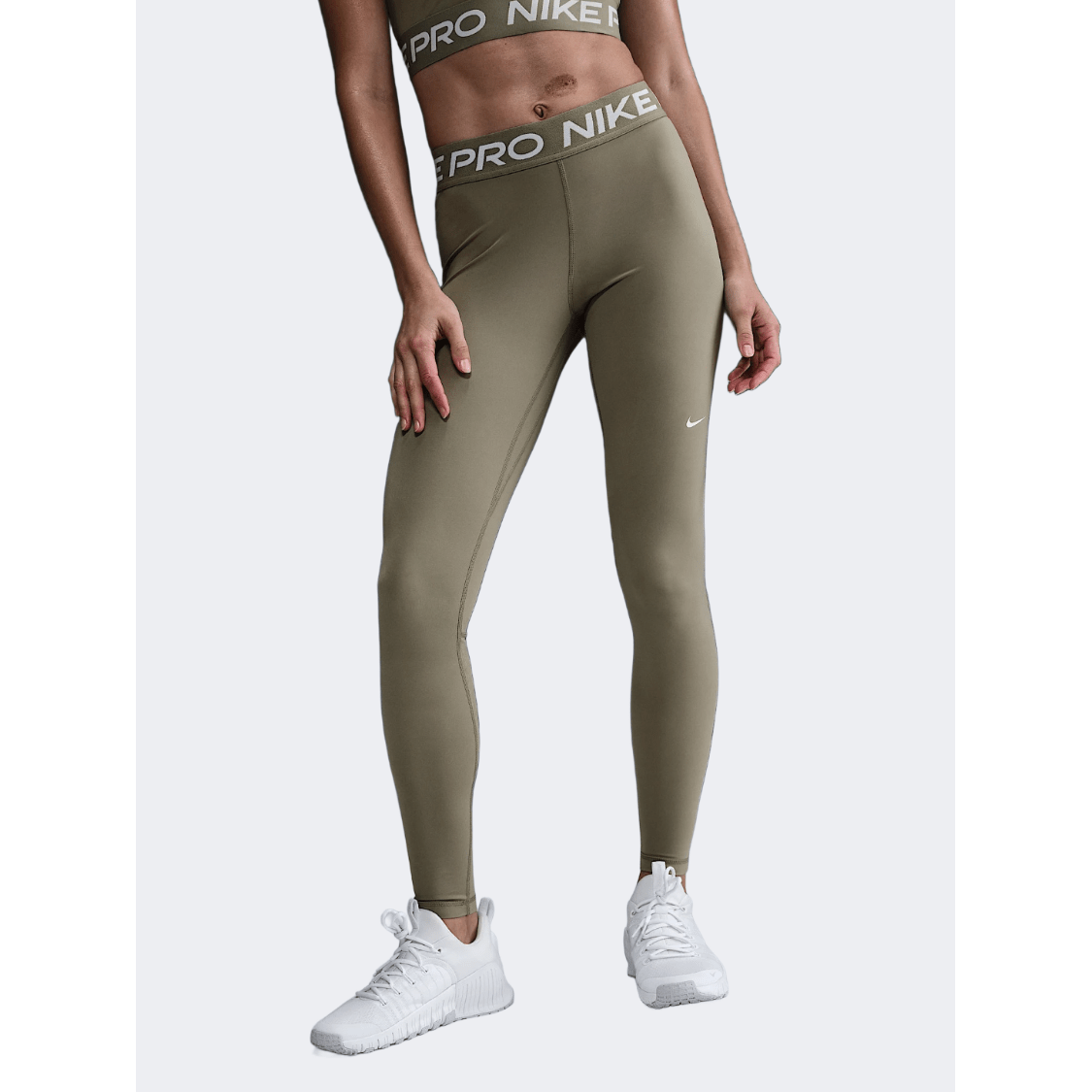 Nike Pro 365 Women Training Tight Light Army/White - Medaid