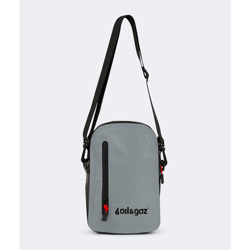 Oil And Gaz Durable Unisex Lifestyle Water Proof Cross Bag Grey/Red - Medaid