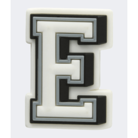 Crocs Letter E Unisex Lifestyle Pins White/Black/Grey - Medaid International