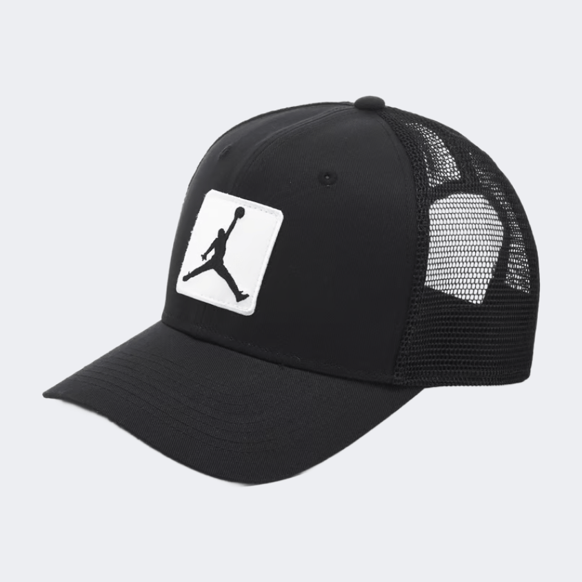 Nike Jordan Rise Structured Unisex Lifestyle Cap Black/White - Medaid