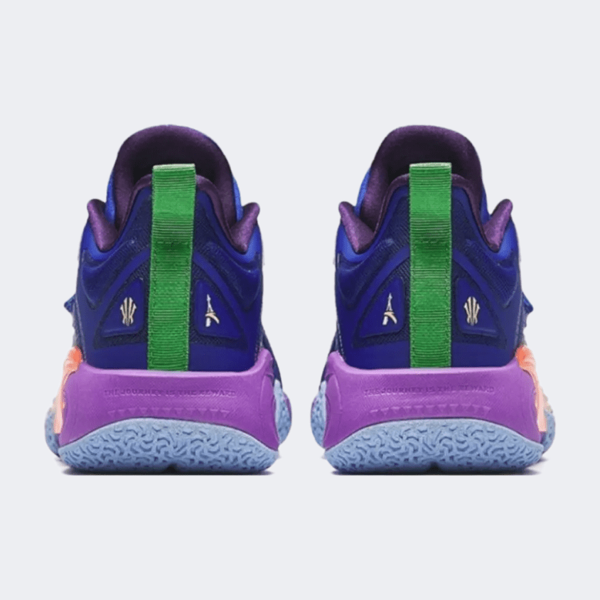 Anta Kai Kids-Unisex Basketball Shoes Blue/Purple/Orange - Medaid International
