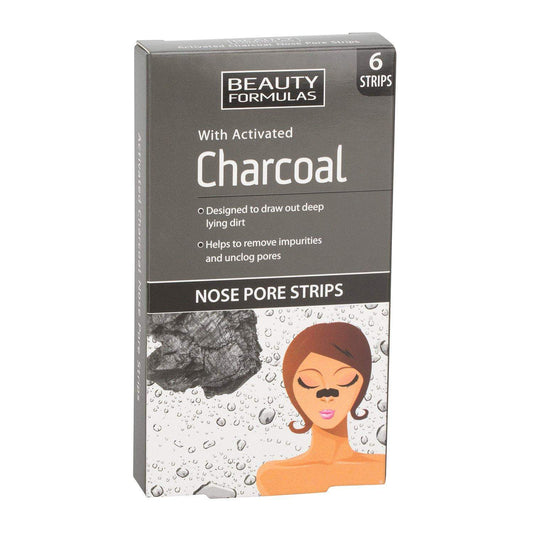 BEAUTY FORMULAS CHARCOAL NOSE PORE STRIP - 6 Strips - Medaid - Lebanon