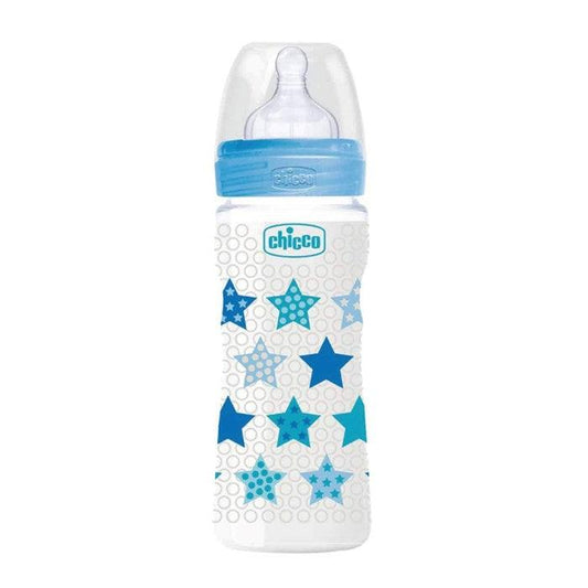 Chicco Well-Being Plastic Bottle Fast Flow Silicone - Medaid