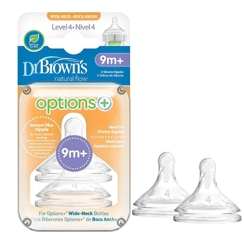 Dr Brown's Silicone Nipple Wide-Neck Options+ - Medaid