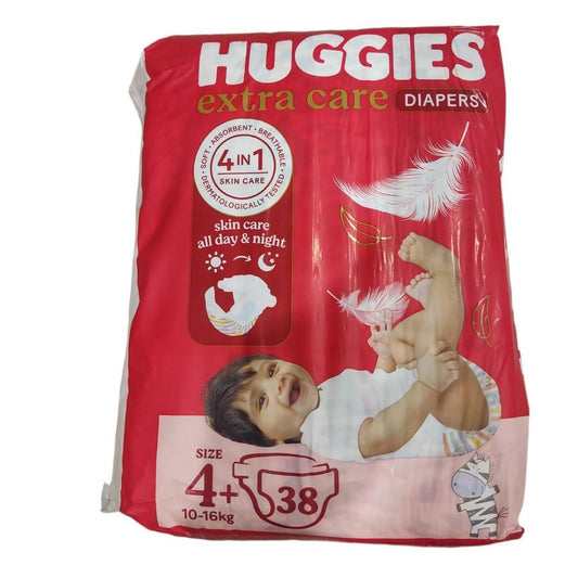 Huggies  N.4+ (10-16Kg) 38 Pieces - Medaid