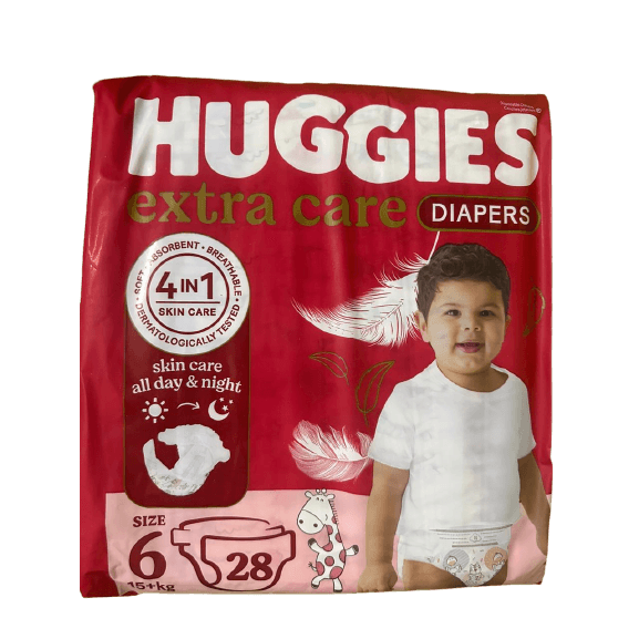 Huggies  N.6 (15+Kg) 28Pieces - Medaid
