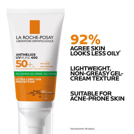 La Roche Posay Anthelios Anti Shine Gel Cream SPF50+ T50ML - Medaid - Lebanon