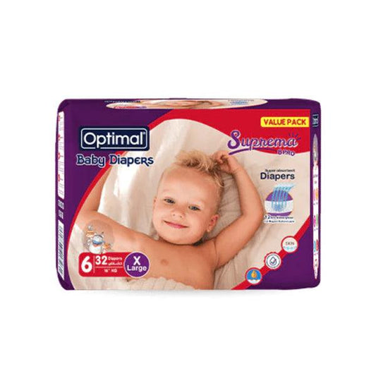 Optimal Diapers No.6 X 32 (16+KG) - Medaid