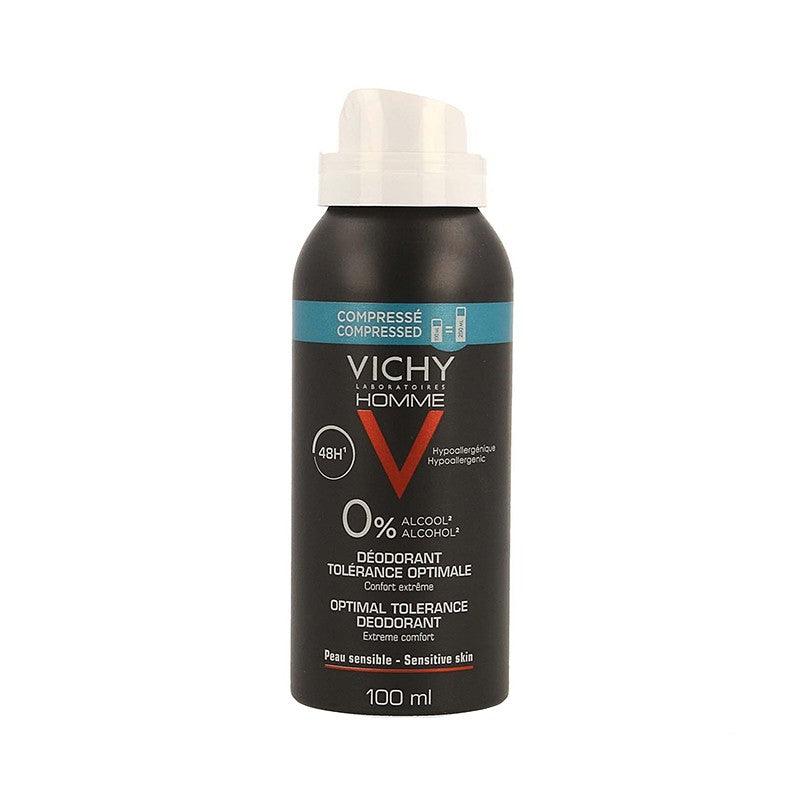 Vichy Deodorant Optimal Tolerance For Men 48hr 100ml - Medaid