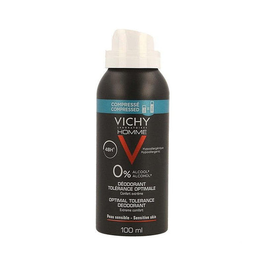 Vichy Deodorant Optimal Tolerance For Men 48hr 100ml - Medaid