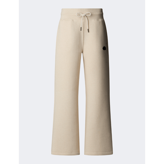 The North Face Wide Leg Women Lifestyle Pant White Dune Heather - Medaid