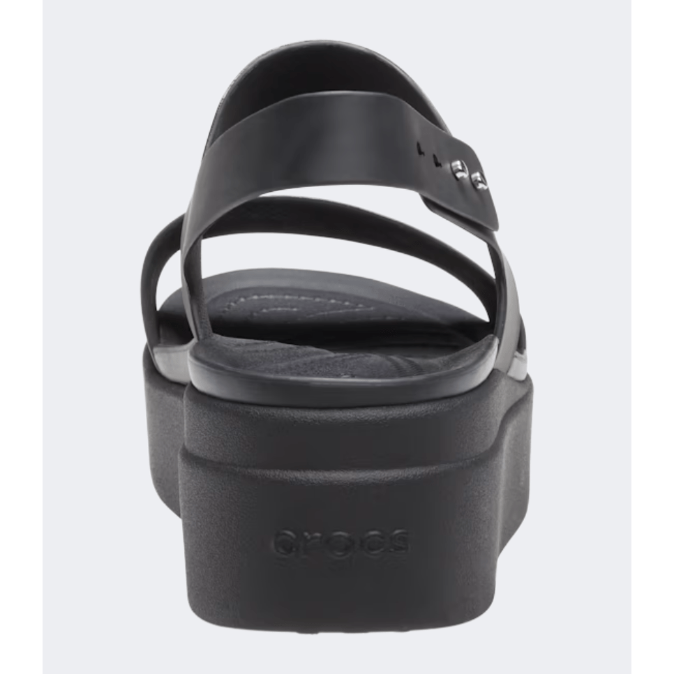 Crocs Brooklyn Low Wedge Women Lifestyle Sandal Black - Medaid