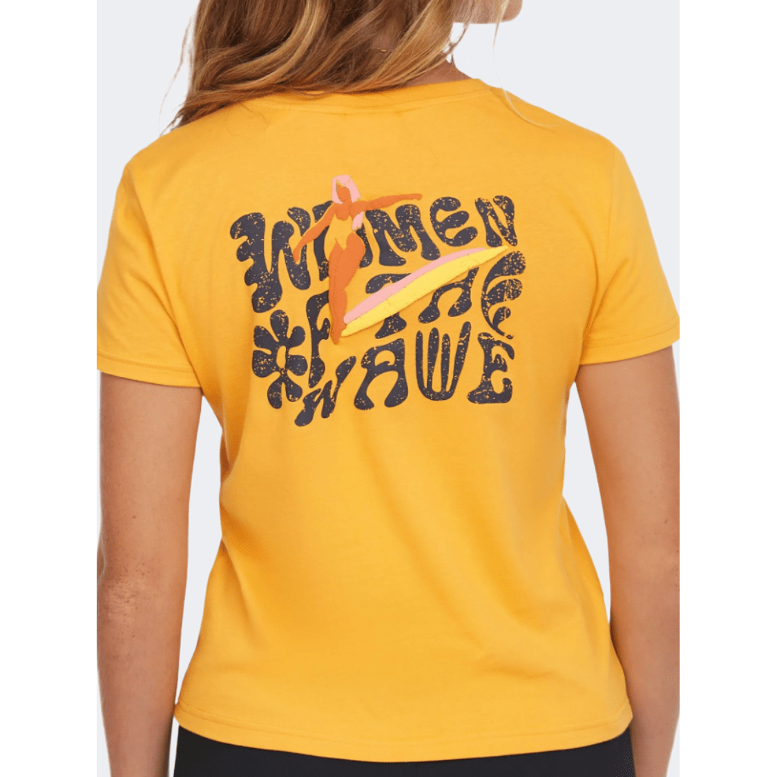 Oneill Wow Women Lifestyle T-Shirt Golden Honey - Medaid International