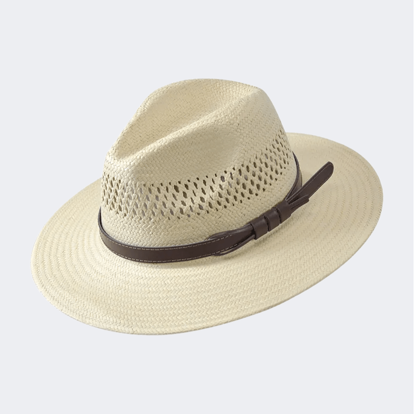 Stamion Fedora Men Beach Hat Off White - Medaid