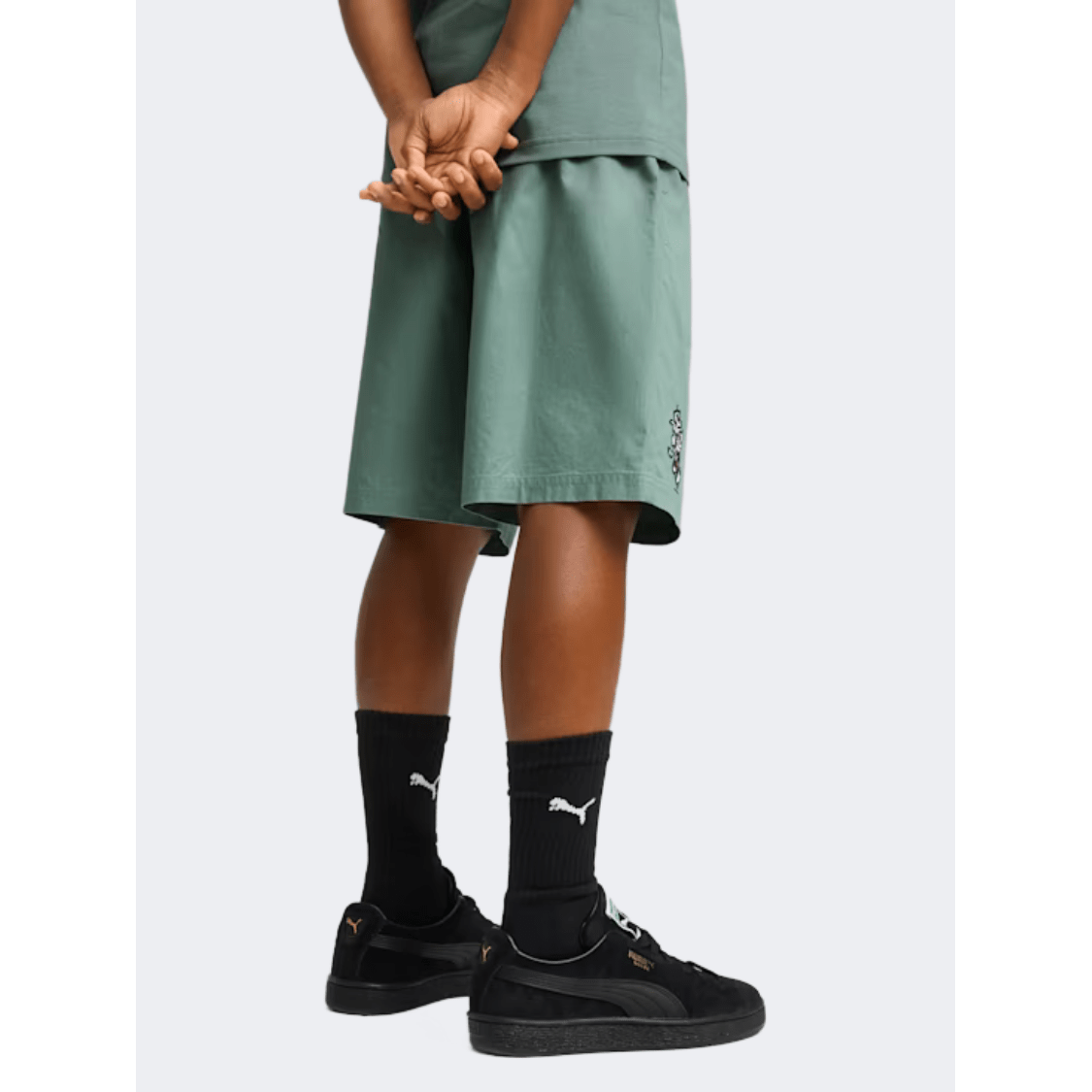 Puma Super Boys Lifestyle Short Green Moon - Medaid