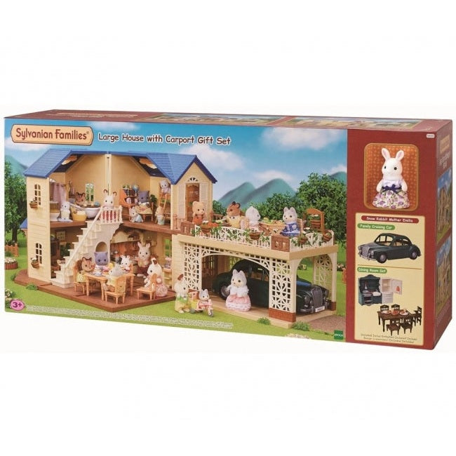 Sylvanian Families Large House with Carport Gift - Medaid International