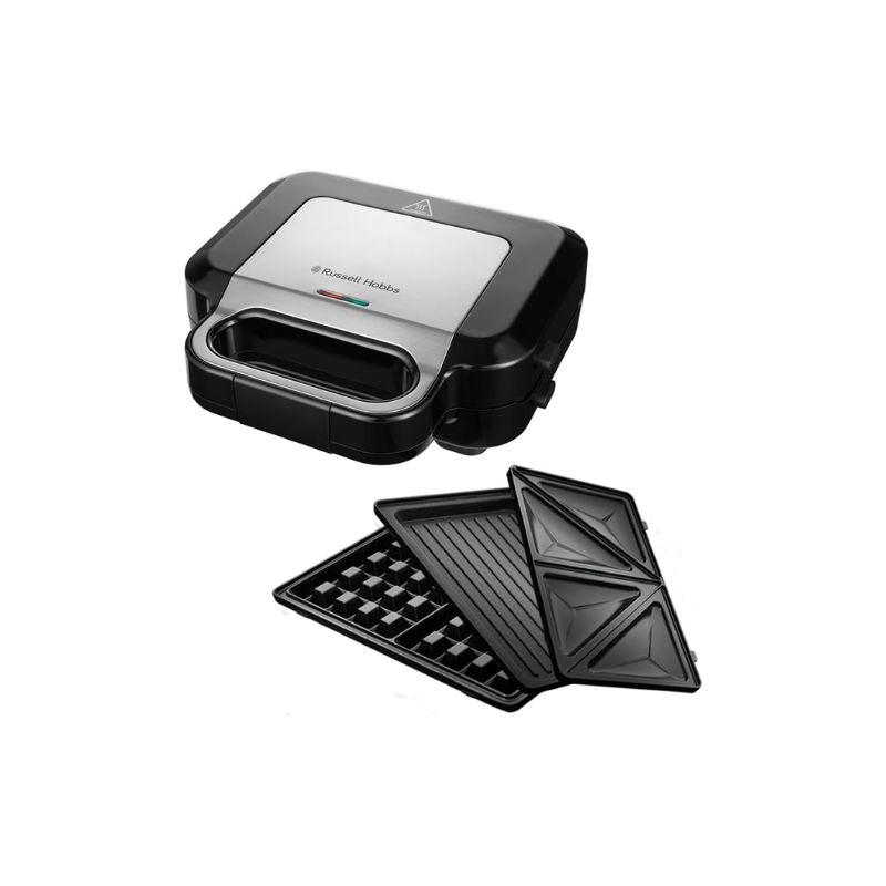 Russell Hobbs Multifunctional 3-in-1 Sandwich Maker, Waffle Iron, Contact Grill - Medaid